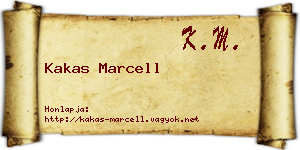 Kakas Marcell névjegykártya