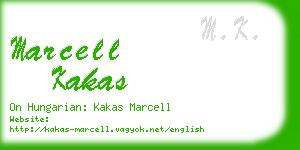 marcell kakas business card
